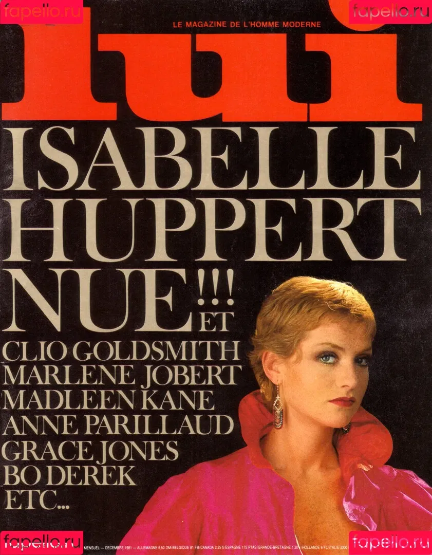 Isabelle Huppert Onlyfans Photo Gallery 