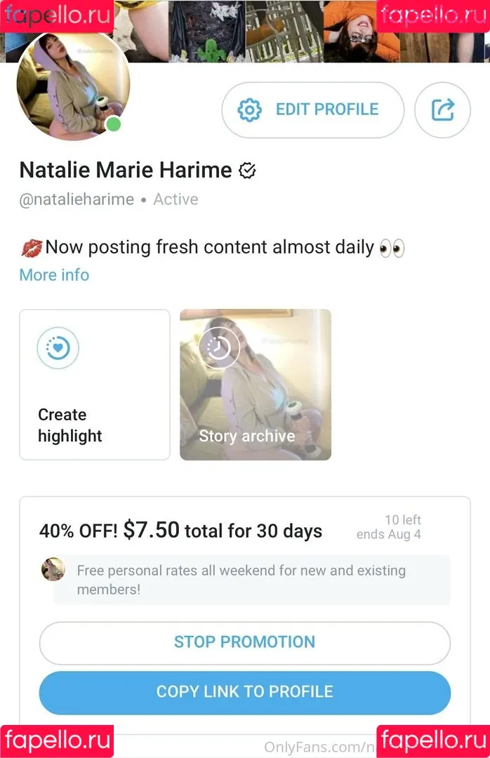 natalieharimefree Onlyfans Photo Gallery 