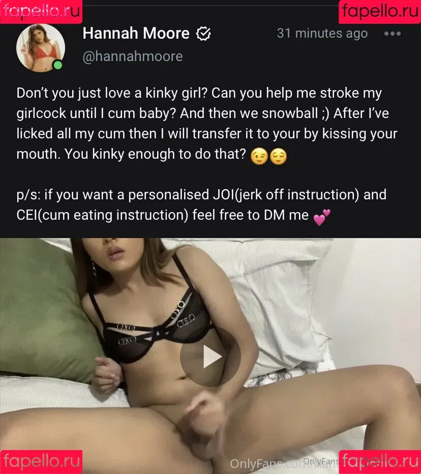 hannahmoorefree Onlyfans Photo Gallery 