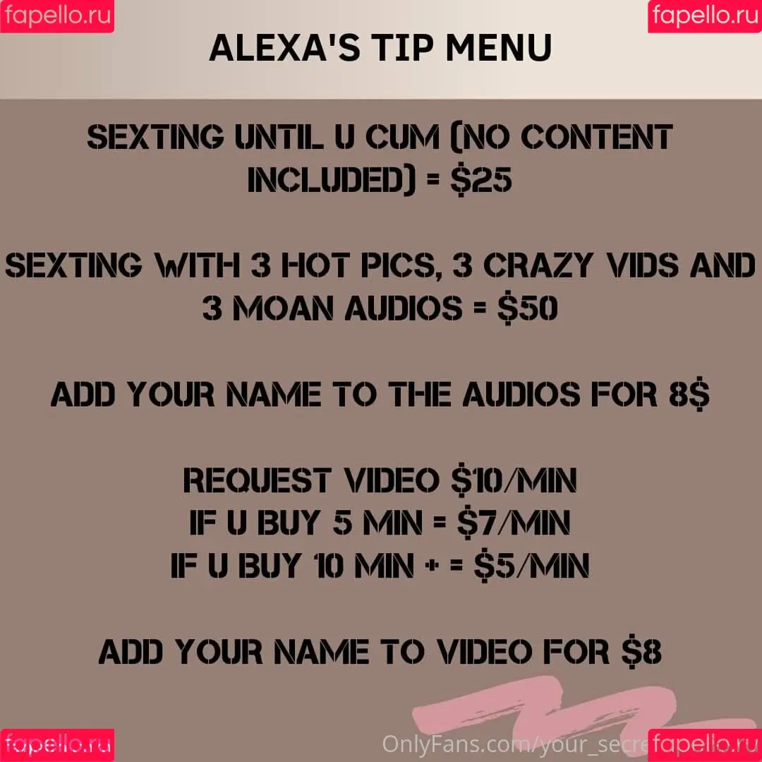 your_secret_fantasyy Onlyfans Photo Gallery 