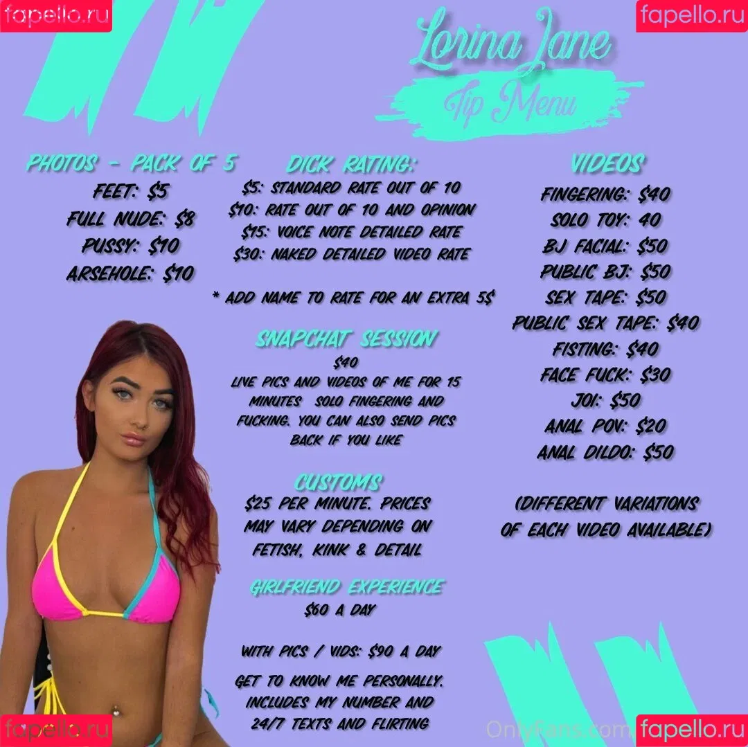 lorinajane Onlyfans Photo Gallery 