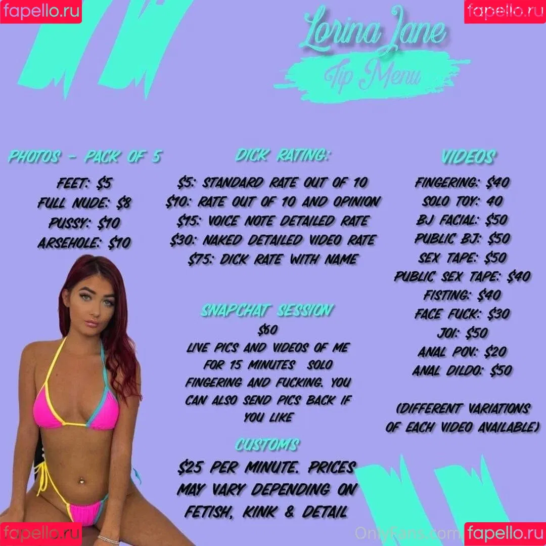 lorinajane Onlyfans Photo Gallery 