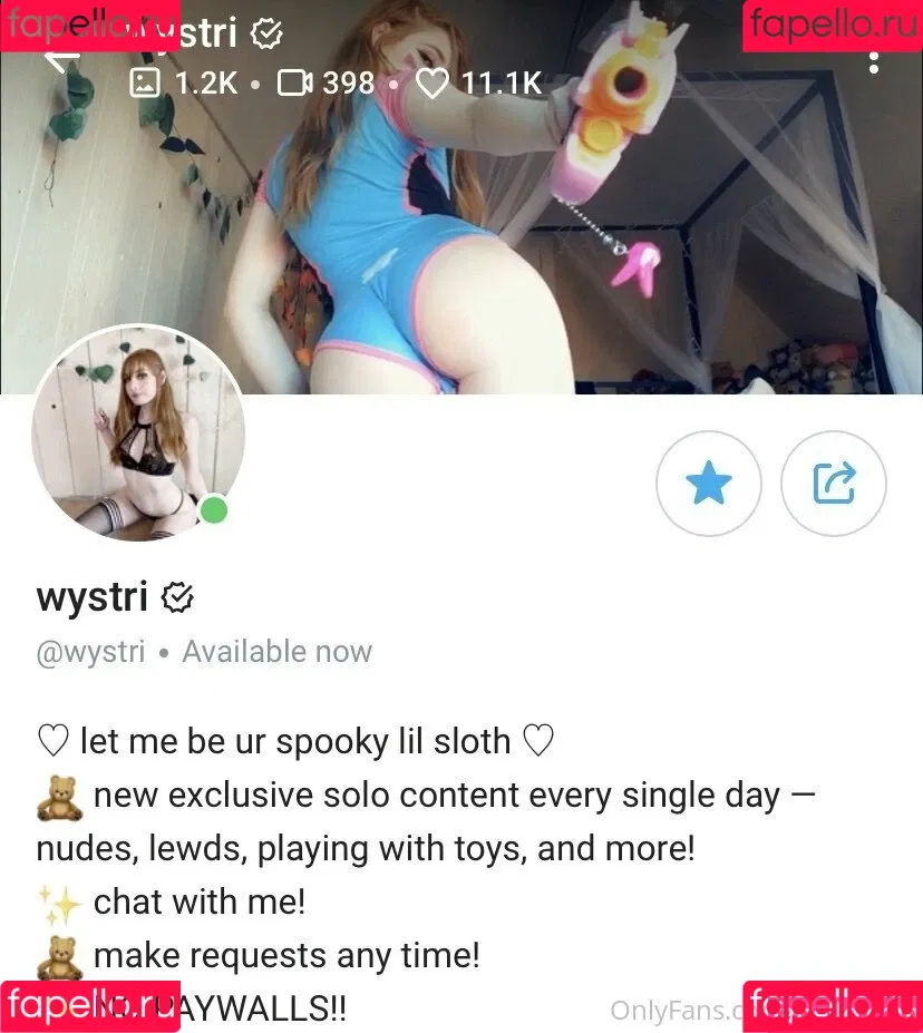 wystrifree Onlyfans Photo Gallery 