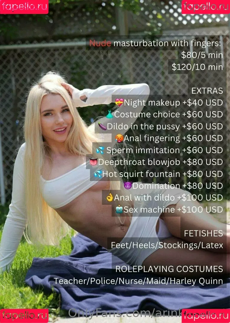Arinkasweet Onlyfans Photo Gallery 