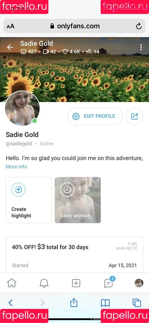 sadiegoldfree Onlyfans Photo Gallery 