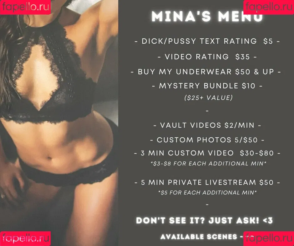 minaxo Onlyfans Photo Gallery 