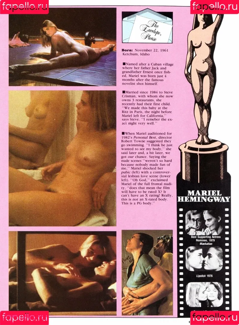 Mariel Hemingway Onlyfans Photo Gallery 